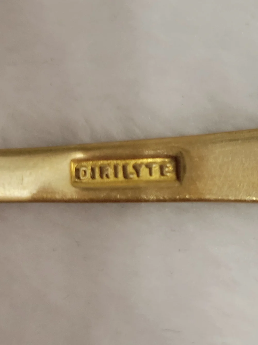 Vintage Dirilyte Regal 59 Pc Gold Flatware Set Mid-Century Complete Collection